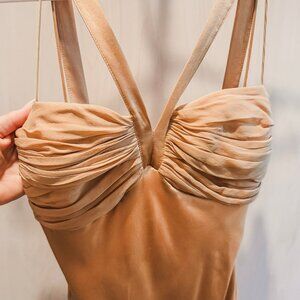 Dina Bar-el Gold Dress Size M